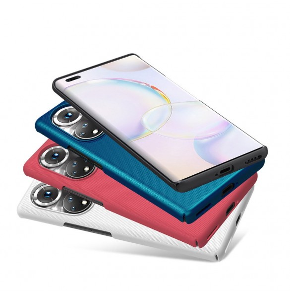 Nillkin Super Frosted Shield härdat fodral + ställ Honor 50 Pro svart