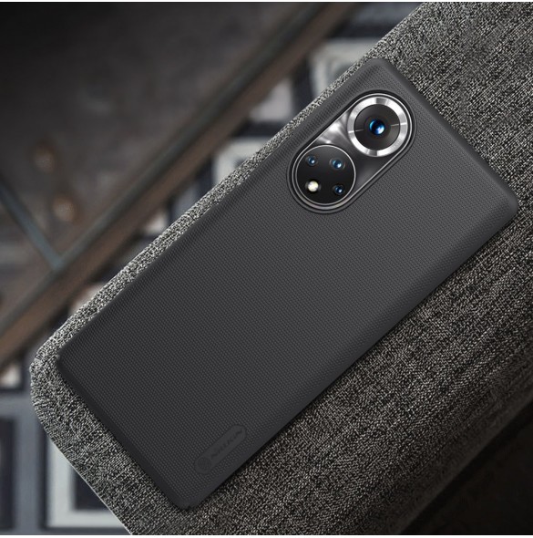 Nillkin Super Frosted Shield härdat fodral + ställ Honor 50 Pro svart