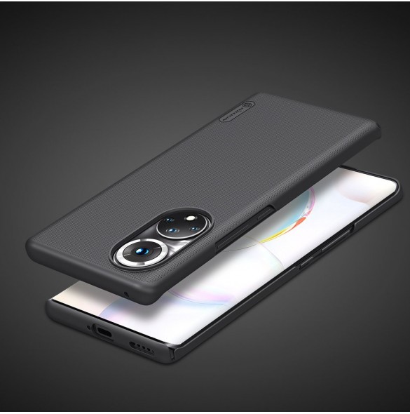 Nillkin Super Frosted Shield härdat fodral + ställ Honor 50 Pro svart