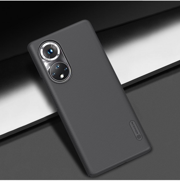 Nillkin Super Frosted Shield härdat fodral + ställ Honor 50 Pro svart