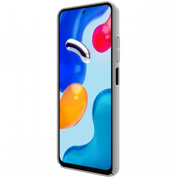 Nillkin Super Frosted Shield härdat skydd + ställ för Xiaomi Redmi Note 11S / Note 11 vit