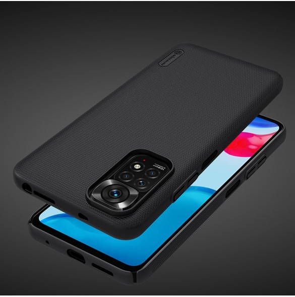 Nillkin Super Frosted Shield härdat skydd + ställ för Xiaomi Redmi Note 11S / Note 11 vit