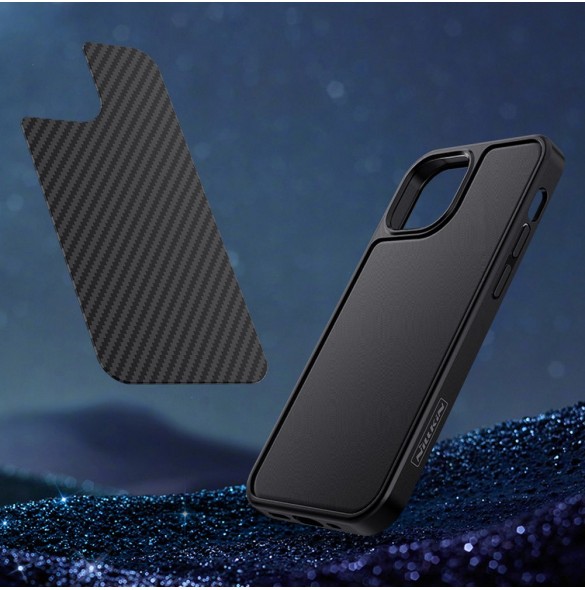 Nillkin Synthetic Fiber Carbon fodral till iPhone 13 svart