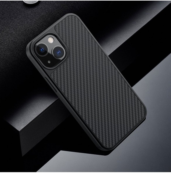 Nillkin Synthetic Fiber Carbon fodral till iPhone 13 svart