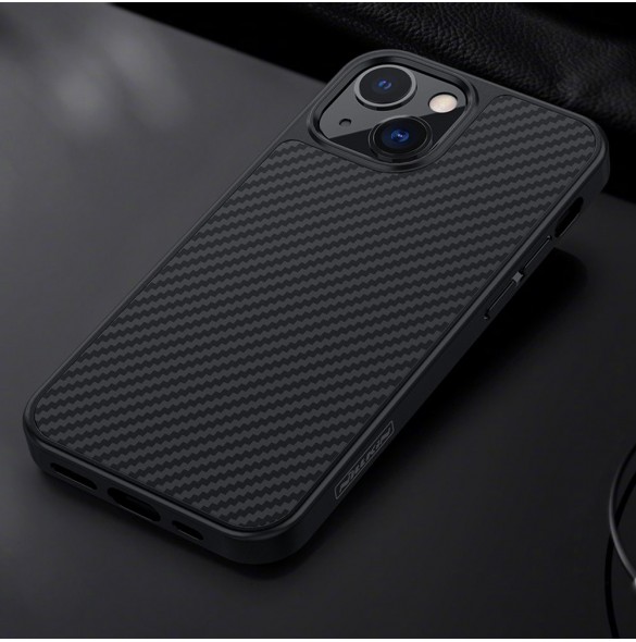 Nillkin Synthetic Fiber Carbon fodral till iPhone 13 svart