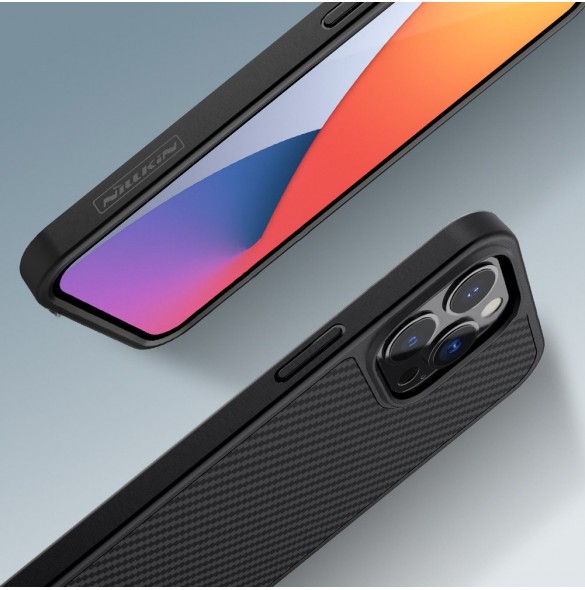 Nillkin Synthetic Fiber Carbon fodral till iPhone 13 Pro Max svart