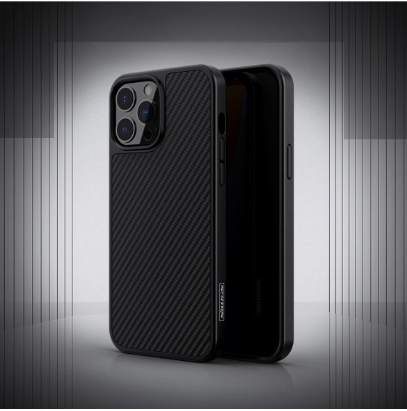 Nillkin Synthetic Fiber Carbon fodral till iPhone 13 Pro Max svart
