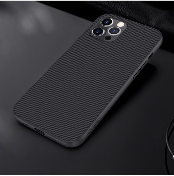 Nillkin Synthetic Fiber Case pansarskal till iPhone 12 Pro Max svart