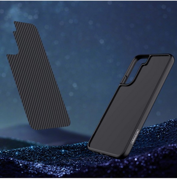 Nillkin syntetfiberfodral pansarskal till Samsung Galaxy S22 + (S22 Plus) svart