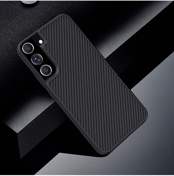 Nillkin syntetfiberfodral pansarskal till Samsung Galaxy S22 + (S22 Plus) svart