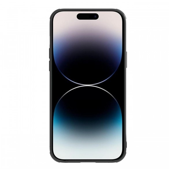 Nillkin Synthetic Fiber S Fodral iPhone 14 Pro med kameraskal svart