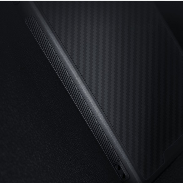 Nillkin Synthetic Fiber S Fodral iPhone 14 Pro med kameraskal svart