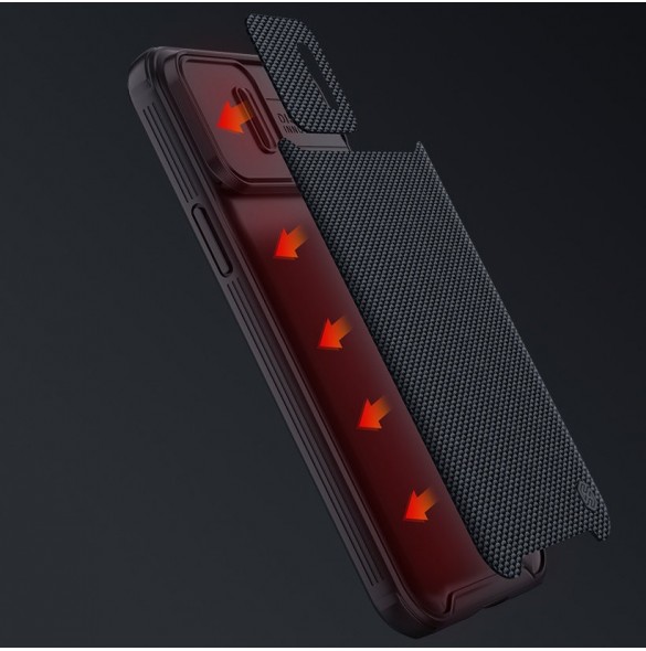 Nillkin Texture Pro Magnetic Case Fodral för iPhone 13 Pro Max Kameraskyddsskal Svart (MagSafe-kompatibel)