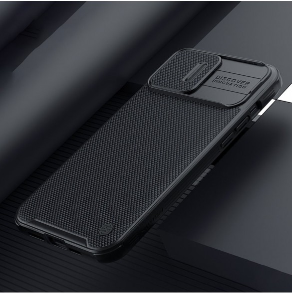 Nillkin Texture Pro Magnetic Case Fodral för iPhone 13 Pro Max Kameraskyddsskal Svart (MagSafe-kompatibel)