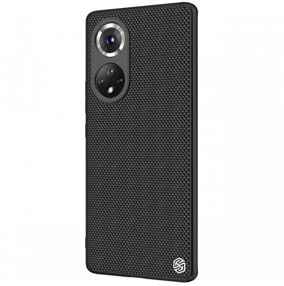 Nillkin Textured Case ett slitstarkt förstärkt fodral med en gelram och nylon på baksidan Honor 50 Pro svart