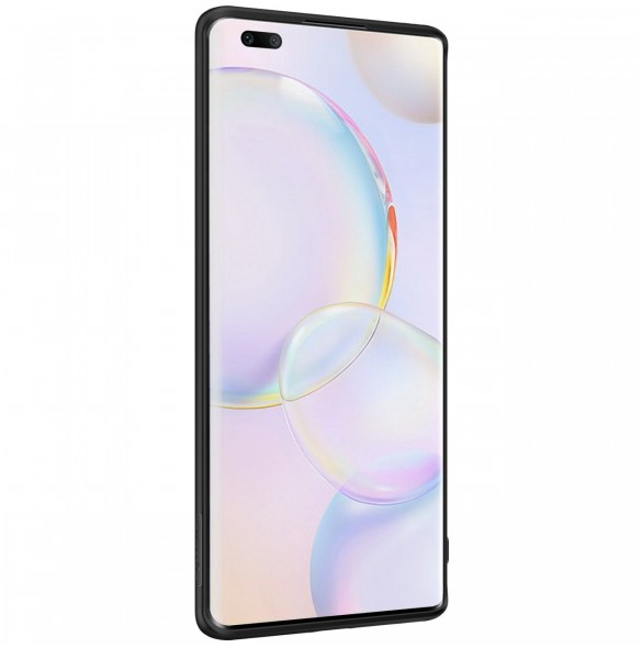 Nillkin Textured Case ett slitstarkt förstärkt fodral med en gelram och nylon på baksidan Honor 50 Pro svart