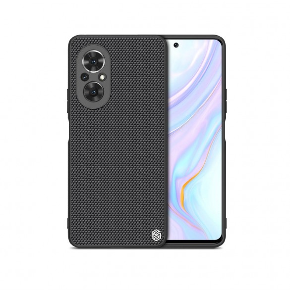 Nillkin Textured Case ett slitstarkt förstärkt fodral med en gelram och nylon på baksidan Honor 50 SE svart