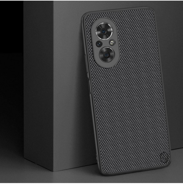 Nillkin Textured Case ett slitstarkt förstärkt fodral med en gelram och nylon på baksidan Honor 50 SE svart