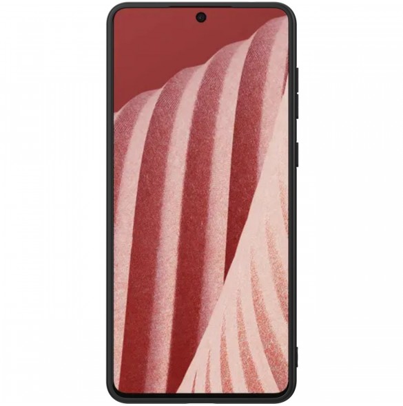 Nillkin Textured Case ett slitstarkt förstärkt fodral med en gelram och nylon på baksidan av Samsung Galaxy A73 svart