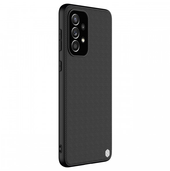 Nillkin Textured Case Slitstarkt förstärkt fodral med gelram och nylon på baksidan för Samsung Galaxy A33 5G svart