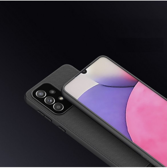 Nillkin Textured Case Slitstarkt förstärkt fodral med gelram och nylon på baksidan för Samsung Galaxy A33 5G svart