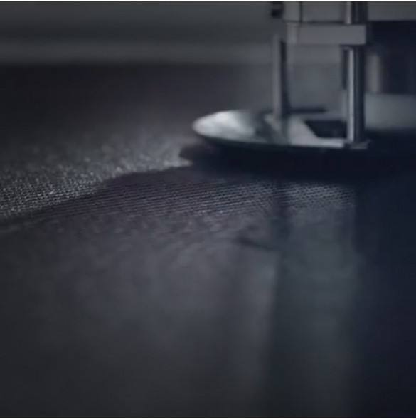 Nillkin Textured Case Slitstarkt förstärkt fodral med gelram och nylon på baksidan för Samsung Galaxy A33 5G svart