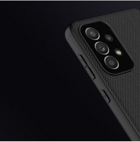 Nillkin Textured Case Slitstarkt förstärkt fodral med gelram och nylon på baksidan för Samsung Galaxy A33 5G svart