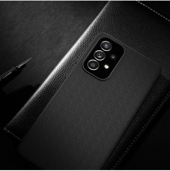 Nillkin Textured Case Slitstarkt förstärkt fodral med gelram och nylon på baksidan för Samsung Galaxy A33 5G svart