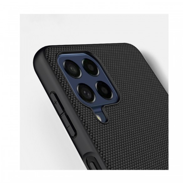 Nillkin Textured Case Slitstarkt förstärkt fodral med en gelram och nylon på baksidan Samsung Galaxy M53 5G svart
