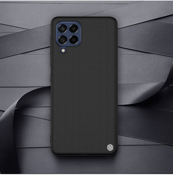 Nillkin Textured Case Slitstarkt förstärkt fodral med en gelram och nylon på baksidan Samsung Galaxy M53 5G svart