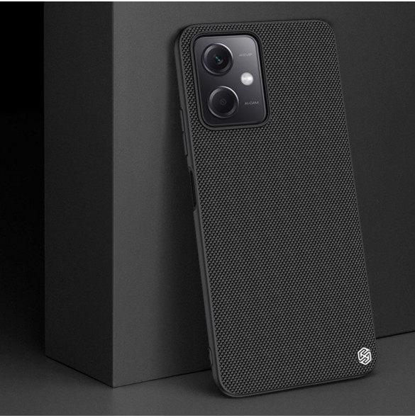 Nillkin Textured Case för Xiaomi Redmi Note 12 5G / Poco X5 5G Förstärkt nylonskydd Svart