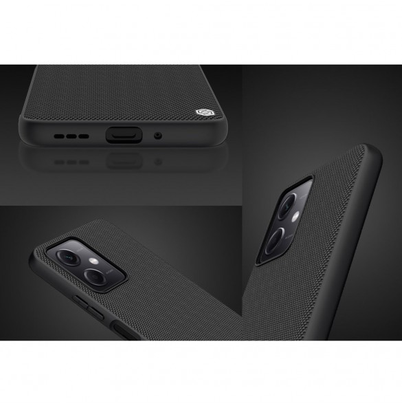 Nillkin Textured Case för Xiaomi Redmi Note 12 5G / Poco X5 5G Förstärkt nylonskydd Svart