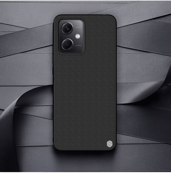 Nillkin Textured Case för Xiaomi Redmi Note 12 5G / Poco X5 5G Förstärkt nylonskydd Svart