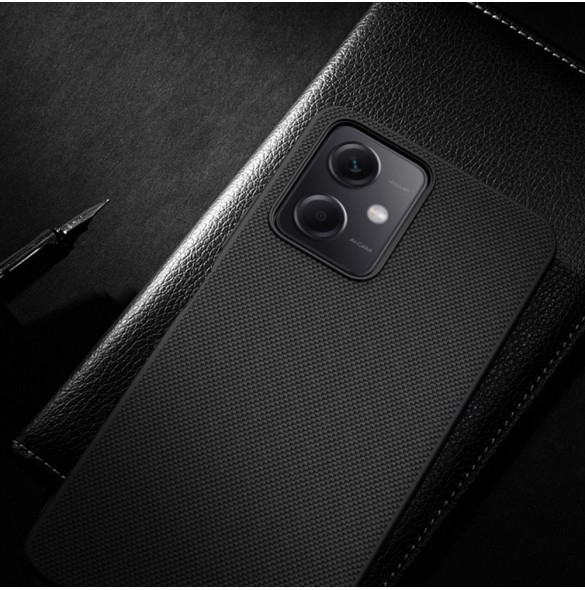 Nillkin Textured Case för Xiaomi Redmi Note 12 5G / Poco X5 5G Förstärkt nylonskydd Svart