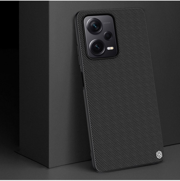 Nillkin Textured Case för Xiaomi Redmi Note 12 Pro+ förstärkt nylonfodral svart