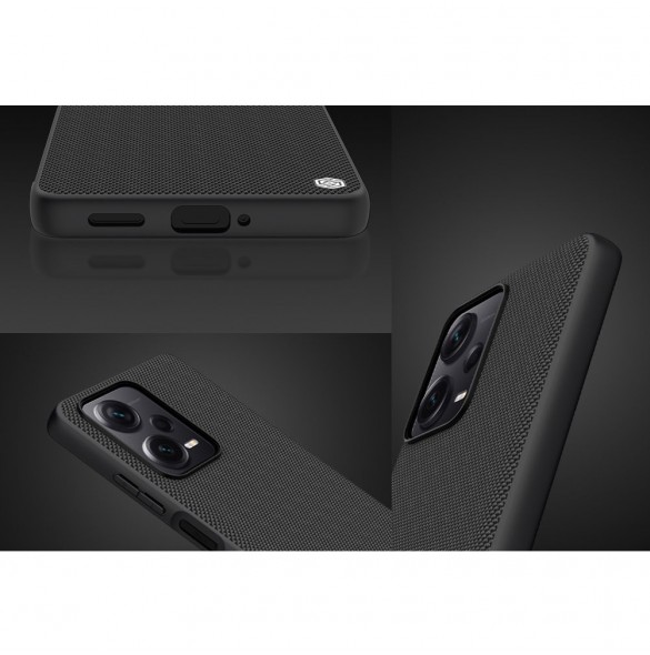 Nillkin Textured Case för Xiaomi Redmi Note 12 Pro+ förstärkt nylonfodral svart