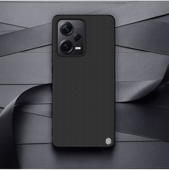 Nillkin Textured Case för Xiaomi Redmi Note 12 Pro+ förstärkt nylonfodral svart