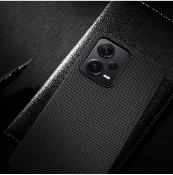 Nillkin Textured Case för Xiaomi Redmi Note 12 Pro+ förstärkt nylonfodral svart