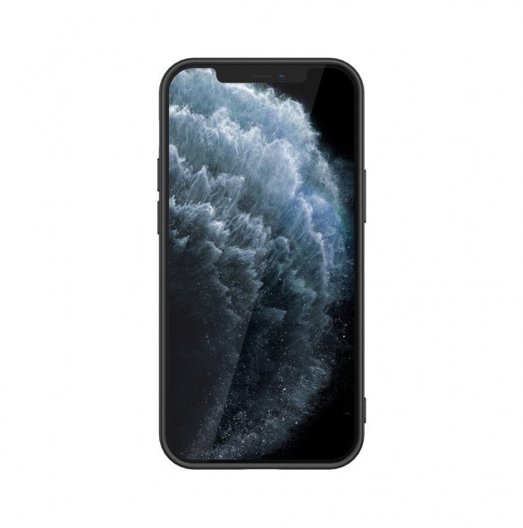 Nillkin Textured Case robust skal med gelram och nylon på baksidan iPhone 12 mini svart