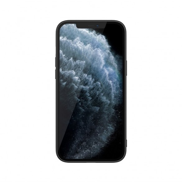 Nillkin Textured Case robust skal med gelram och nylon på baksidan iPhone 12 Pro Max svart
