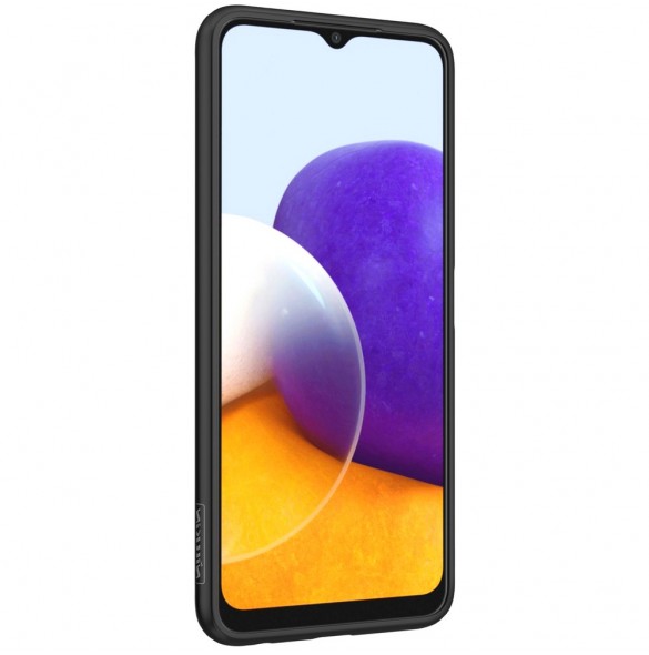 Nillkin Textured Case robust skal med gelram och nylon på baksidan Samsung Galaxy A22 4G svart