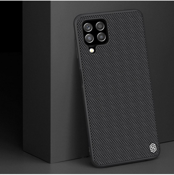 Nillkin Textured Case robust skal med gelram och nylon på baksidan Samsung Galaxy A22 4G svart