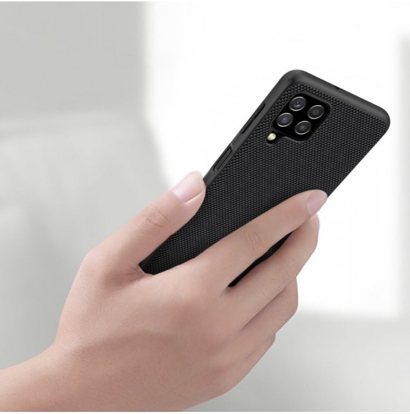 Nillkin Textured Case robust skal med gelram och nylon på baksidan Samsung Galaxy A22 4G svart