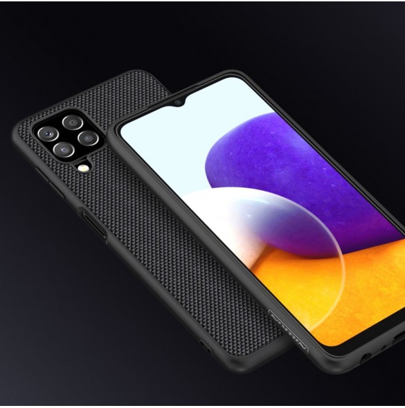 Nillkin Textured Case robust skal med gelram och nylon på baksidan Samsung Galaxy A22 4G svart