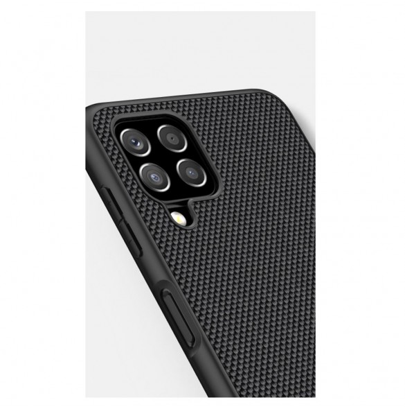Nillkin Textured Case robust skal med gelram och nylon på baksidan Samsung Galaxy A22 4G svart