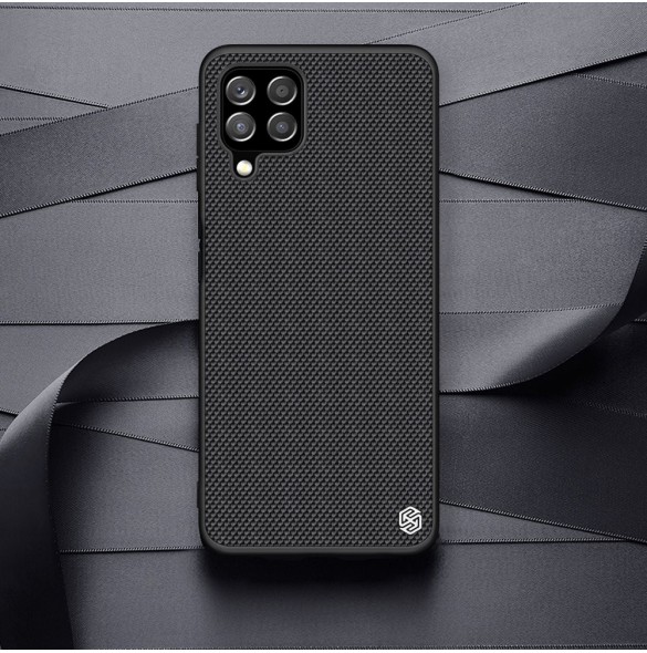 Nillkin Textured Case robust skal med gelram och nylon på baksidan Samsung Galaxy A22 4G svart
