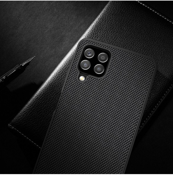 Nillkin Textured Case robust skal med gelram och nylon på baksidan Samsung Galaxy A22 4G svart