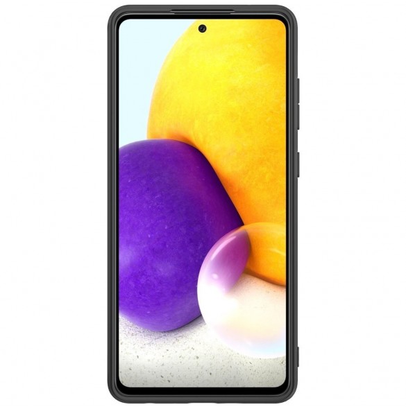 Nillkin Textured Case robust skal med gelram och nylon på baksidan Samsung Galaxy A72 4G svart