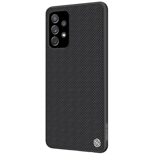 Nillkin Textured Case robust skal med gelram och nylon på baksidan Samsung Galaxy A72 4G svart