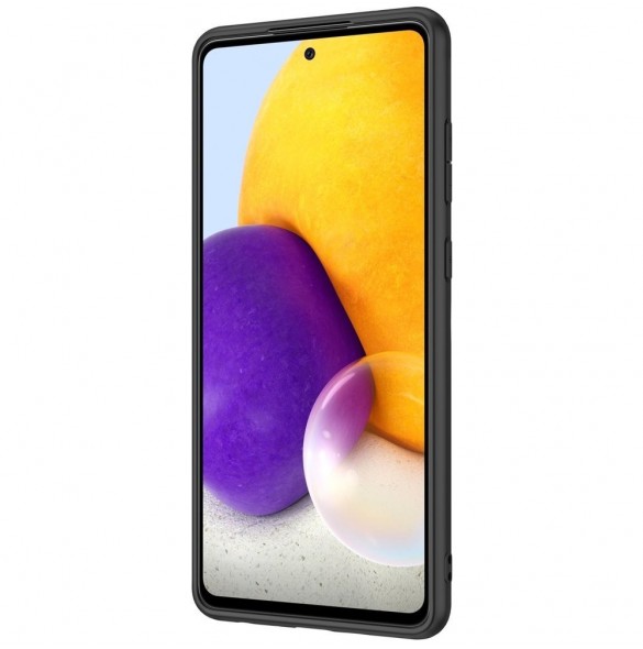 Nillkin Textured Case robust skal med gelram och nylon på baksidan Samsung Galaxy A72 4G svart